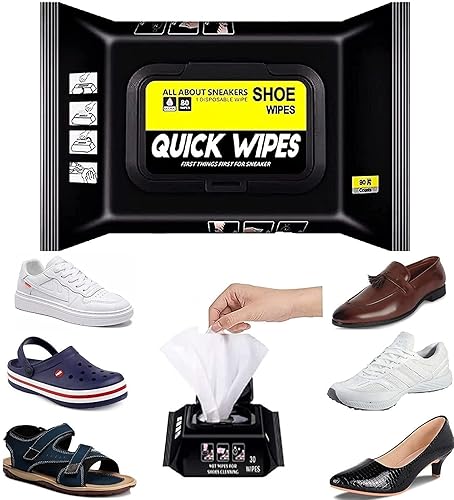 ShoeFix™ Natural Sneaker & Shoe Cleaner Wipes - 1 Packs of 80